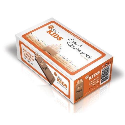 Kleurpotloden | 24 sets van 6 potloden |  5,5(h) x 18(b)cm, Zakelijke goederen, Horeca | Keukenapparatuur, Nieuw in verpakking