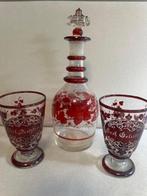 Karaf (3) - Glas - Boheems Caraffe glas