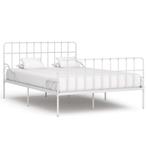 vidaXL Bedframe met lattenbodem metaal wit 140x200 cm, Verzenden, Wit, 140 cm, 200 cm