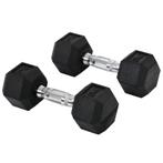TRUUSK Hexagon Dumbbells Set Van 2 Gietijzeren Dumbbells Han, Verzenden, Nieuw