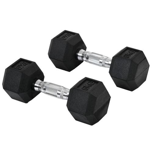 TRUUSK Hexagon Dumbbells Set Van 2 Gietijzeren Dumbbells Han, Sport en Fitness, Fitnessmaterialen, Nieuw, Verzenden
