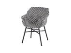 Hartman tuinstoel delphine zwart-wit, Tuin en Terras, Wicker, Nieuw, Tuinset, Stoel