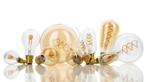 Bailey Spiraled Basis G95 LED Filament Globe Lamp E27 4W, Tuin en Terras, Buitenverlichting, Overige typen, Nieuw, Verzenden