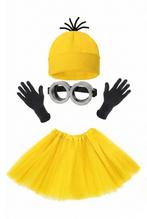 Minion Kostuum met rokje  Geel, Ophalen of Verzenden, Nieuw