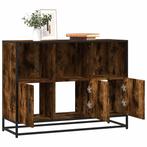 vidaXL Dressoir 100x35x76 cm bewerkt hout gerookt, Huis en Inrichting, Kasten | Dressoirs, Verzenden, Nieuw, Overige houtsoorten