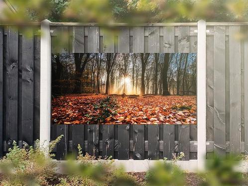NR 1203: Tuinposter bos herfstkleuren 90x180cm, Tuin en Terras, Tuinwanddecoratie, Nieuw