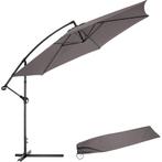 Parasol zweefparasol Ciccio Ø 350cm met beschermhoes - grijs, Tuin en Terras, Zonneschermen, Verzenden, Nieuw