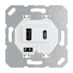 Jung USB Oplaadcontactdoos Type A en C Alpine Wit -, Verzenden, Nieuw, Overige typen