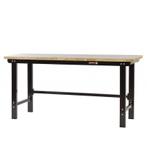 Werkbank zwart 200 cm met hardhouten blad open model, Doe-het-zelf en Verbouw, Ophalen of Verzenden, Nieuw