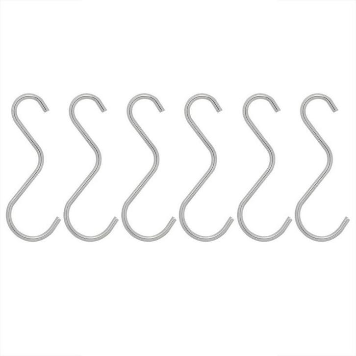 ProPlus Tentkapstok - S-haken - Ø 3 mm - 7,5 cm - 6 stuks, Caravans en Kamperen, Kampeeraccessoires, Nieuw, Ophalen of Verzenden