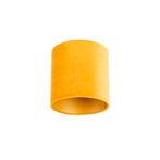 Velours lampenkap geel 20/20/20 met gouden binnenkant, Huis en Inrichting, Lampen | Lampenkappen, Overige kleuren, Nieuw, Minder dan 25 cm