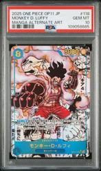 One Piece - 1 Graded card - One Piece - luffy Manga alt art, Nieuw