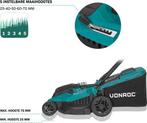 2dekans | VONROC Grasmaaier - 1600W – 38 cm maaibreedte -, Ophalen of Verzenden, Zo goed als nieuw