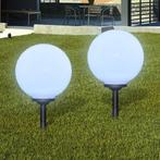 vidaXL Tuinpadlampen 2 st met grondpin LED 30 cm, Verzenden, Nieuw