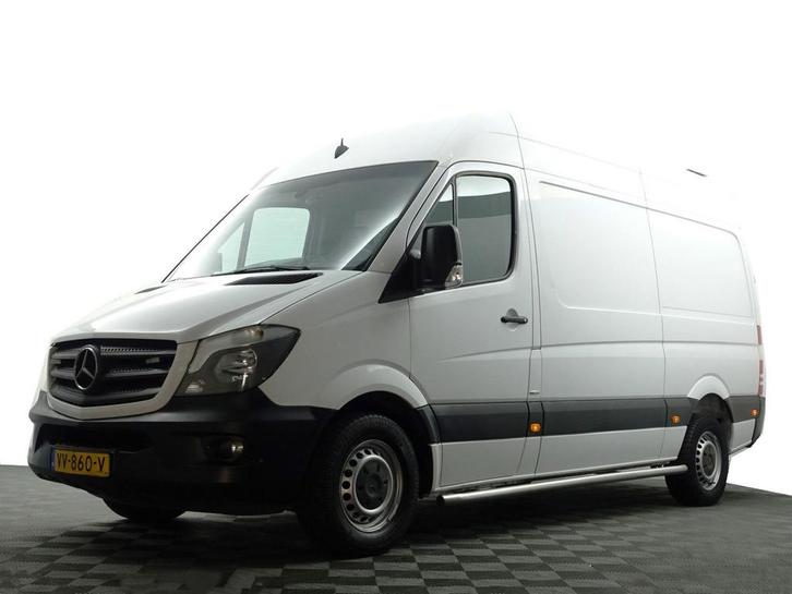 Zakelijke Lease |  Mercedes-Benz Sprinter 313 2.2 CDI L2H2 3, Auto's, Bestelauto's, Dealer onderhouden, Lease, Zwart, Automaat