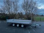Hapert Plateauwagen 405 x 205 3-asser in goede staat !, Auto diversen, Aanhangers en Bagagewagens, Ophalen, Gebruikt