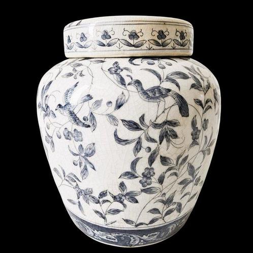 Gemberpot - Aardewerk - Handgeschilderde pot, Antiek en Kunst, Antiek | Glas en Kristal