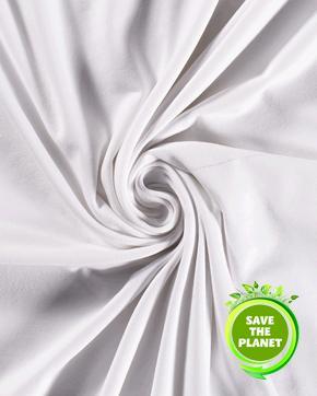 Tricot Wit 100% Gerecycled, Hobby en Vrije tijd, Stoffen en Lappen, Wit, Nieuw