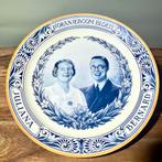 Mosa Maastricht wandbord Juliana en Bernhard - 1937, Antiek en Kunst, Verzenden