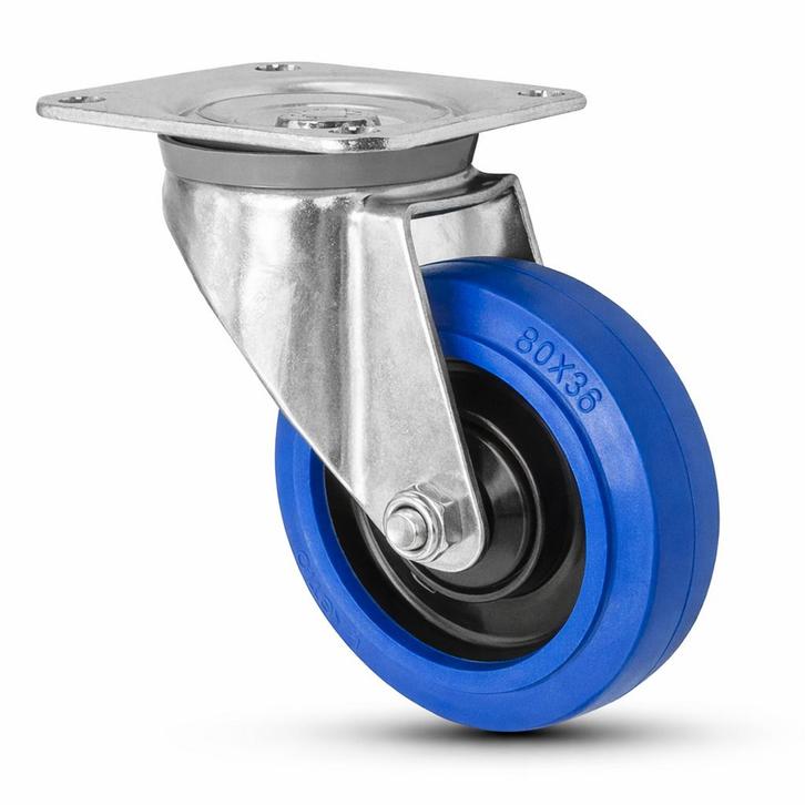FORTEX Blue Wheel zwenkwiel Ø80mm WLL 150 kg, Muziek en Instrumenten, Licht en Laser, Verzenden