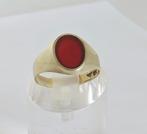 Zonder Minimumprijs - Ring - 8 karaat Geel goud - Carneool, Sieraden, Tassen en Uiterlijk, Nieuw