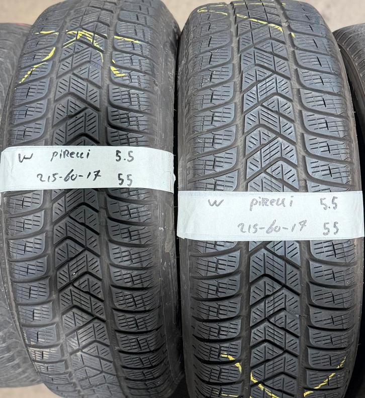 2x215-60-17 Pirelli Winter 2x5.5m €55 Per Band 215 60 17, Auto-onderdelen, Banden en Velgen, 17 inch, Winterbanden, 215 mm, Personenwagen