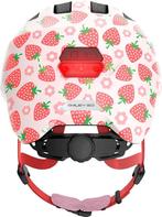 Abus Smiley 3.0 Led - Fietshelm - Kinderen Pink Strawberry S, Ophalen of Verzenden, Nieuw, Abus
