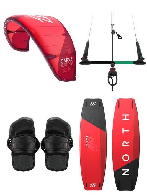 North Carved Kitesurf set, Watersport en Boten, Kitesurfen, Kitesurf-set, Nieuw, 9 m², Twintip, Ophalen of Verzenden