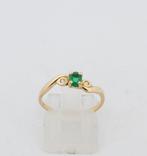 Zonder minimumprijs - Ring - 18 karaat Geel goud Smaragd -, Nieuw