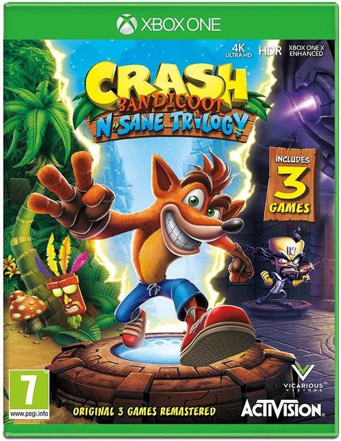 Xbox One Crash Bandicoot N. Sane Trilogy, Spelcomputers en Games, Games | Xbox Series X en S, Zo goed als nieuw, Verzenden