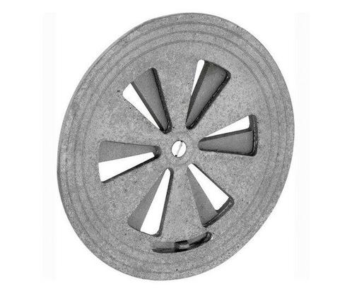 Luchtrooster Gent rond afsluitbaar ijzer blank, Doe-het-zelf en Verbouw, Hang- en Sluitwerk, Nieuw, Ophalen of Verzenden