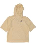 NIKE Womens Graphic Short Sleeve Hoodie Jumper UK 10 Small, Verzenden, Nieuw