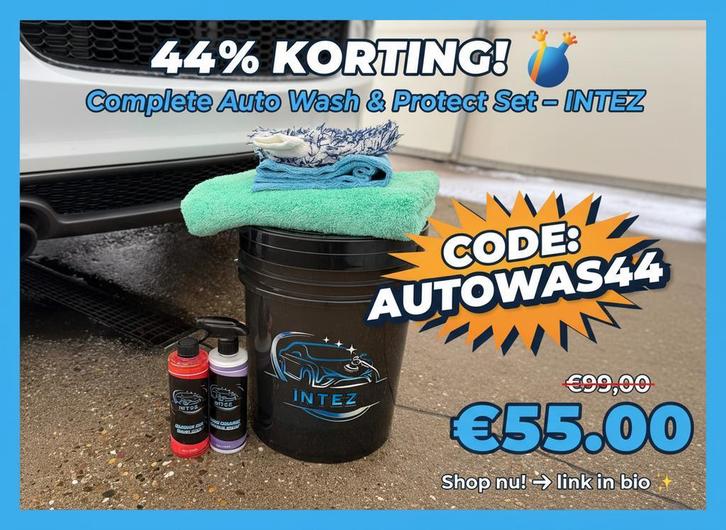 Complete was set voor auto -Shampoo, Auto diversen, Overige Auto diversen, Ophalen of Verzenden