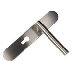 D4E DEURKRUK OP SCHILD 45X245 RVS PC55 L-19MM L/R, Doe-het-zelf en Verbouw, Verzenden, Nieuw