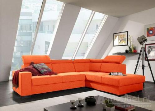 Hoekbank Raalte - hoekbanken - Oranje, Huis en Inrichting, Banken | Sofa's en Chaises Longues, Nieuw, Stof