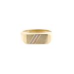 Tricolor gouden zegelring | Heren (vintage heren ring), Sieraden, Tassen en Uiterlijk, Ringen, Gebruikt, Overige kleuren, 19 tot 20