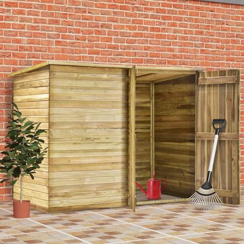 vidaXL Tuinschuur 232x110x170 cm geïmpregneerd grenenhout, Tuin en Terras, Tuinhuizen, Nieuw, Verzenden