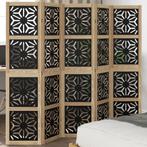 vidaXL Kamerscherm met 5 panelen massief paulowniahout bruin, Nieuw, Verzenden