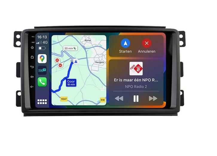 Android navigatie radio Smart Fortwo 2005-2010, Android...., Auto diversen, Autoradio's