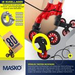 MASKO® Steekwagen opvouwbaar 80 kg Laadvermogen Trapsteekwag, Verzenden, Nieuw