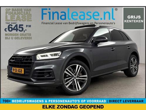 Audi Q5 2.0 TDI 191PK S-line Quattro Grijs Kenteken €645pm, Auto's, Audi, Lease, Automaat, Overige carrosserieën, Diesel, Zilver of Grijs