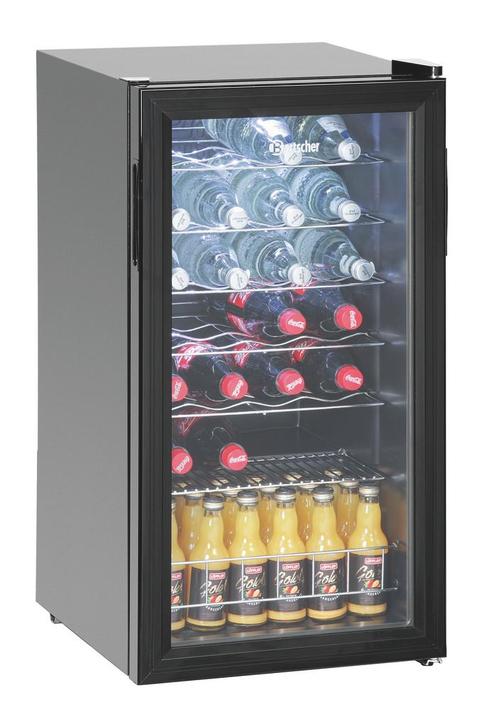 Bartscher Drankenkoeling | 88L | Zwart | +2°C/+10°C | Statis, Witgoed en Apparatuur, Koelkasten en IJskasten, Ophalen of Verzenden