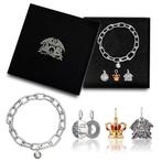 Queen - The Official Queen Silver Charm Bracelet with 3, Nieuw in verpakking