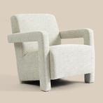 *WOONWINKEL* Japandi Fauteuil Beige Stof, Huis en Inrichting, Fauteuils, Verzenden, Nieuw, Stof