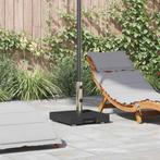 vidaXL Parasolvoet Zwart 41 x 41 x 37 cm Graniet, Verzenden, Nieuw, Minder dan 1 meter, Parasolvoet