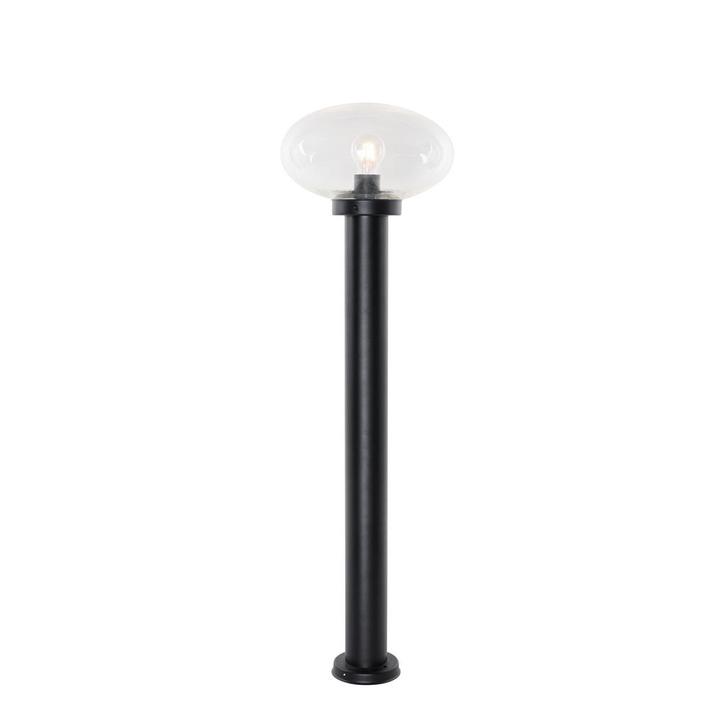 Modern buiten paaltje zwart 100 cm - Elly, Tuin en Terras, Buitenverlichting, Nieuw, Minder dan 50 watt, Overige materialen