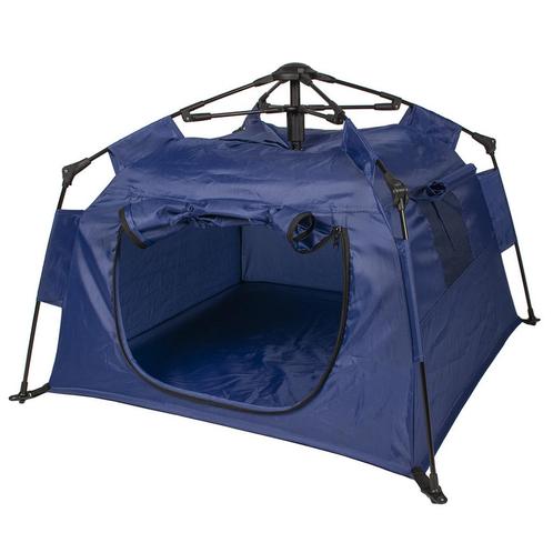 Duvo+ Pop-up tent voor huisdieren blauw S - 70x70x47cm, Dieren en Toebehoren, Hondenbenches, Ophalen of Verzenden