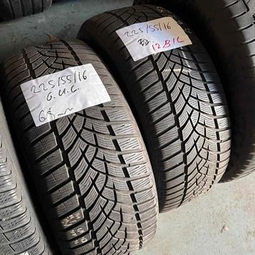 2 x Goodyear UltraGrip 225-55-16 Winterbanden 6,5mm beschikbaar voor biedingen
