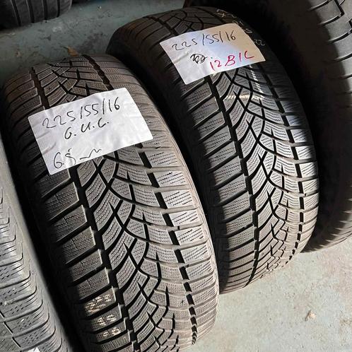 2 x Goodyear UltraGrip 225-55-16 Winterbanden 6,5mm, Auto-onderdelen, Banden en Velgen, 16 inch, Winterbanden, 225 mm, Personenwagen