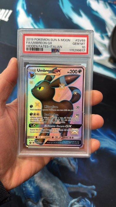 Pokémon - 1 Graded card - Umbreon Shiny GX 69 Alternate art,, Hobby en Vrije tijd, Verzamelkaartspellen | Pokémon